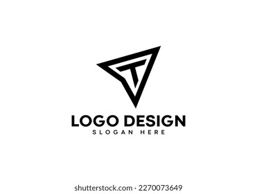 Al hacer clic en una carta, haga clic en el diseño del logotipo en un fondo de lujo. Concepto del logotipo de la letra AT monograma. Diseño de iconos de letras AT. Icono de letra negra elegante y profesional de ATdigital marketing sobre fondo blanco.