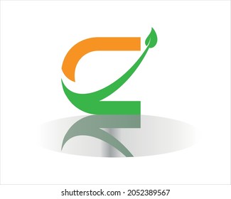 letter Clogo, icon with simple shape a shadow 