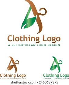 Letter A Clothing vector logo design for download