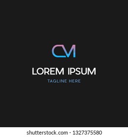 Letter C&M Creative Vector Logo Design