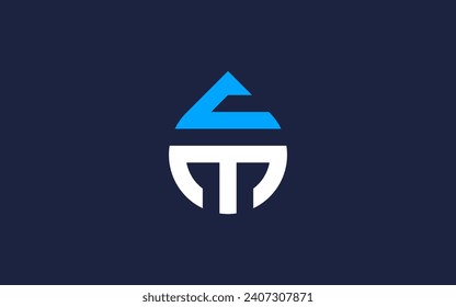 letter cm with drops logo icon design vector design template inspiration