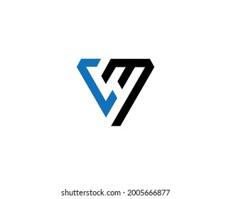 Letter CM logo icon design template element vector.