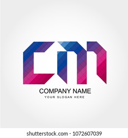 Letter CM Logo Template
