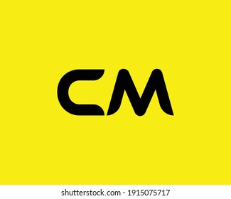 letter cm and mc logo design vector template