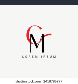 letter cm and mc logo design vector template svg