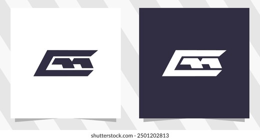 Vector de diseño de logotipo CM MC