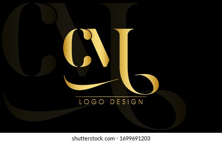 Letter CM Minimalist Modern Logo Design
