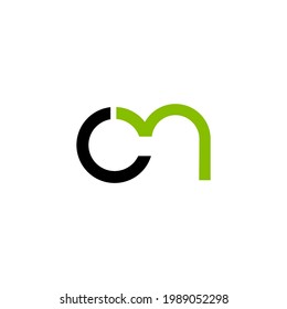 vector de diseño del logotipo de la carta cn