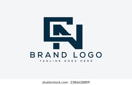 letter CN logo design vector template design for brand.