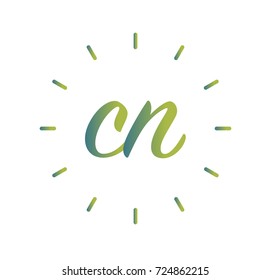 Letter CN logo element desgn