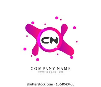 Letter CN logo vector concept design - Vector