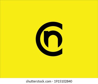 letter cn and nc logo design vector template