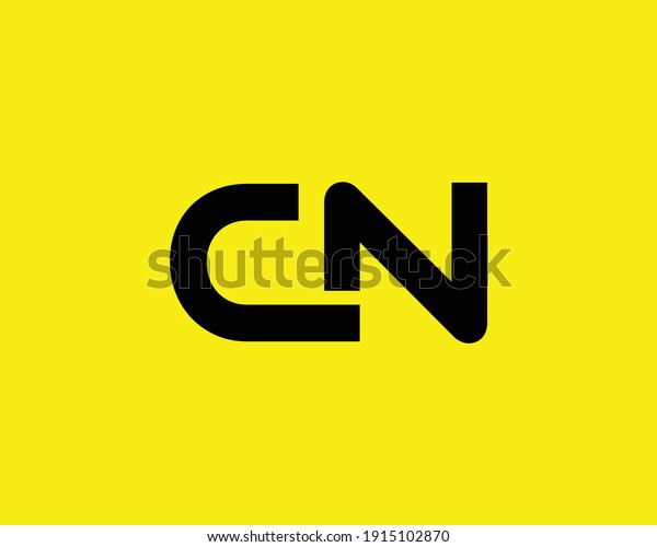 Letter Cn Nc Logo Design Vector Stock Vector Royalty Free 1915102870