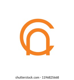 letter cn simple linked logo