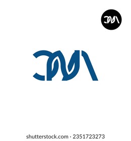 Diseño de logotipo de monograma CNA
