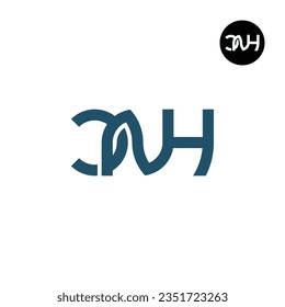 Diseño de logotipo de monograma de carta CNH