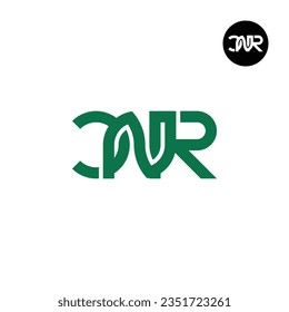 Diseño de logotipo de monograma de carta CNR