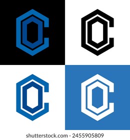 diseño de logotipo de letter co creative 