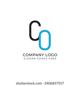 letter CO logo,Initial letter CO logo design, Letter CO alphabet logo design vector,Letter C O logo CO icon symbol element,letter O C logo vector template