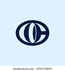 Letter CO or OC logo