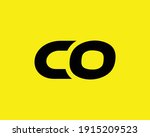 letter co and oc logo design vector template