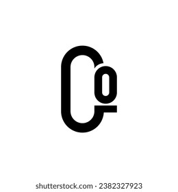 Letter CO unique logo design template vector illustration