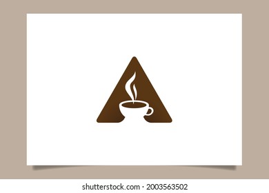 Letter A coffee logo for any business especially for coffee shop, cafe, restaurant, roasted coffee, food truck,  etc.