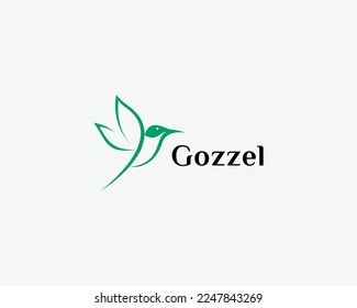 Letter Colibri Simple Monogram Logo