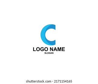 ilustración de logotipo vectorial completo de color de letra