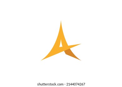 Letter A Colored Logo Vector