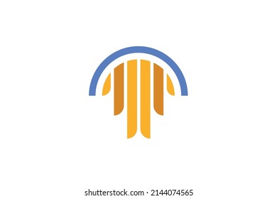 Letter A Colored Logo Vector