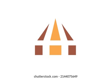 Letter A Colored Logo Vector