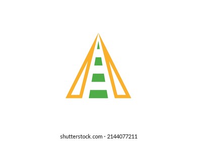 Letter A Colored Logo Vector