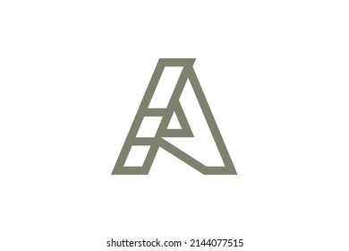 Letter A Colored Logo Vector