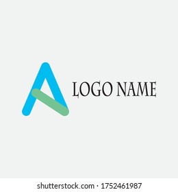 letter A colorful creative logo for vector design