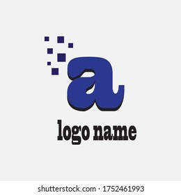 letter A colorful creative logo for vector design