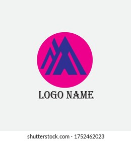letter A colorful creative logo for vector design