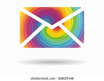 letter colorful icon