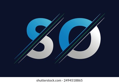 so letter colorful logo in the circle. Vector Logo Illustration.