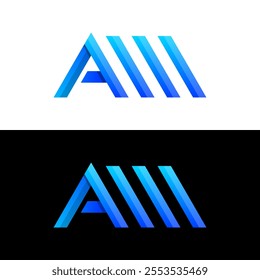 letter a colorful logo design 