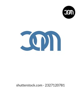 Letter COM Monogram Logo Design