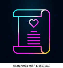 Letra, icono de nolan comunicación. Línea delgada simple, contorno vectorial de iconos de comunicación para ui y ux, sitio web o aplicación móvil
