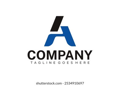 Letter A company logo design vector