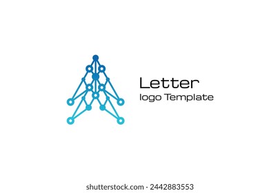 Letter A Company logo. Initial based Alphabet icon logo