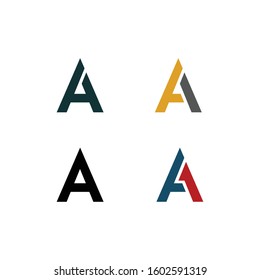A letter company logo initial vector design element