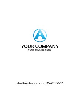 a letter company logo template