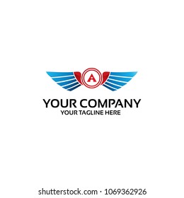 letter a company logo template
