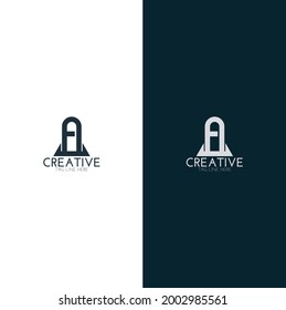 A letter company logo template