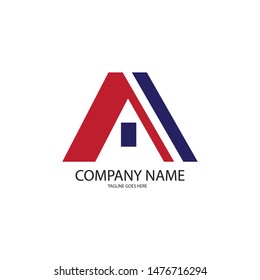 letter A company logo vector