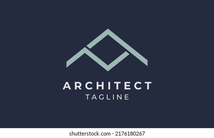 Letter A Concept , Architect Logo Design , Vector Template